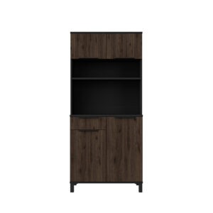 Bufet Kredens Kuchenny Monza Orzech Okapi 80 cm + Blat