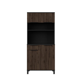 Bufet Kredens Kuchenny Monza Orzech Okapi 80 cm + Blat