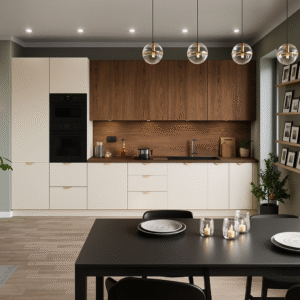 Meble Kuchenne Vella Biały Mat / Marine Wood