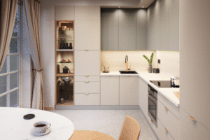 Meble Kuchenne Vella Kaszmir/Szałwia / Italia Złota Ramka