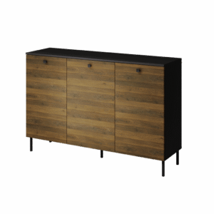 Komoda z szafkami Kiss K-KOM3 - Palony Orzech