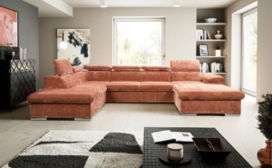 Narożnik Capri II W Kształcie Podkowy Z Funkcją Spania