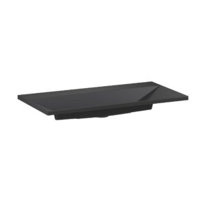 Umywalka kwarcowa Edge 90cm bez otworu na baterię - Czarny