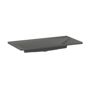Umywalka kwarcowa Edge 90cm bez otworu na baterię - Beton
