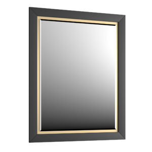 Lustro 60cm x 80cm Chic - Czarny Półmat