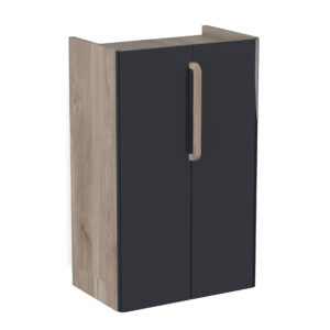 Szafka niska 50cm Comfy - Antracyt Połysk / Dąb Castello