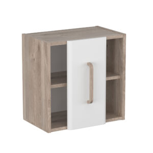 Szafka wisząca 50cm Comfy - Biały Połysk / Dąb Castello