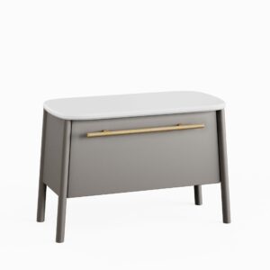 Siedzisko z funkcją przechowywania 68cm - Szary Półmat