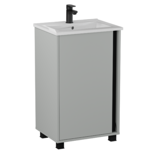 Szafka podumywalkowa FOX 49cm z umywalką ceramiczną 51cm - Chinchila