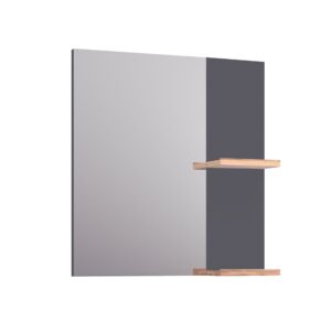 Lustro 59cm L-Wood - Antracyt Mat