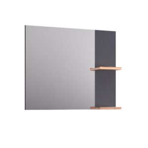 Lustro 80cm L-Wood - Antracyt Mat