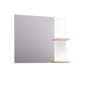 Lustro 80cm L-Wood - Biały Połysk