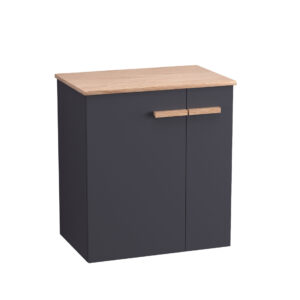 Szafka podumywalkowa 59 cm L-Wood z blatem - Antracyt Mat
