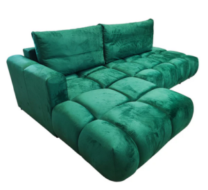 Narożnik Pikowany Skagen Welur Z Funkcją Spania