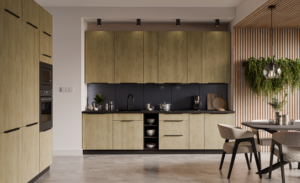 Meble Kuchenne Dąb Cremona Duży Zestaw 480 cm + Blat