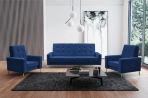 Zestaw Domino Sofa + 2 x Fotel Wysokie Nóżki