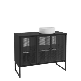 Szafka podumywalkowa Fiora D100 - Czarny Metal / Czarny