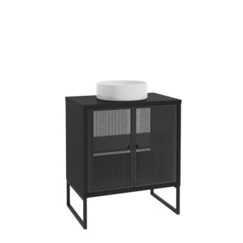 Szafka podumywalkowa Fiora D70 - Czarny Metal / Czarny