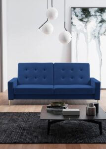 Sofa Domino Z Funkcją Spania Wysokie Nóżki