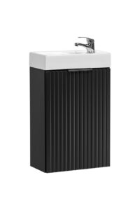 Zestaw meblowy 40 cm z umywalką - Adel Black - SET-ADB VEDEA 40 CM - Czarny