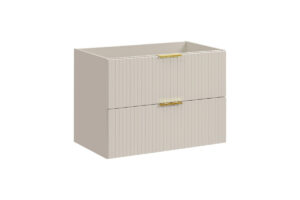 Szafka po umywalkę 80 cm 2 szuflady - Adel 82-80-2S - Kaszmir