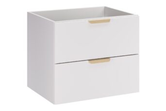 Szafka pod umywalkę 60cm 2 szuflady - ASTER WHITE 82-60-46-2S - Biały Mat
