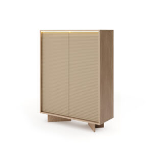 Komoda wysoka 2D Semi - Bolivar Naturalny / Cappuccino