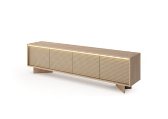 Szafka Stolik RTV 204 4D Semi - Bolivar Naturalny / Cappuccino