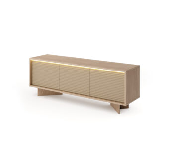 Szafka Stolik RTV 154 3D Semi - Bolivar Naturalny / Cappuccino