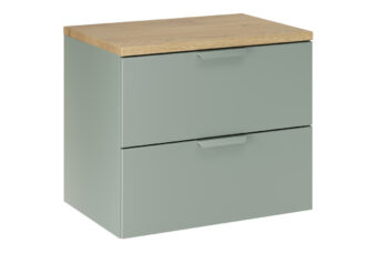 Zestaw meblowy 60cm z blatem - SET-ASG B CREMONA 60cm - ASTER GREEN - Zielony Mat
