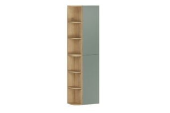 Zestaw meblowy z półsłupkiem i regałem - SET-ASG 2SP 2URSM- ASTER GREEN - Zielony Mat