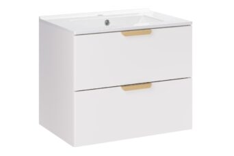 Zestaw meblowy 60cm z umywalką meblową LAVA - SET-ASW 60cm LAVA - ASTER WHITE - Biały Mat
