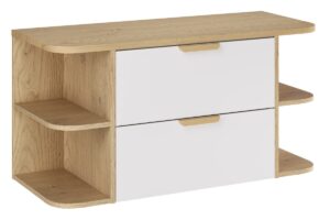 Zestaw meblowy 100cm z blatem - SET-ASW B CREMONA 100cm LRSM - ASTER WHITE - Biały Mat
