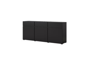 Komoda 3D 3S Cross - 24W3MY43 - Czarny / Czarny