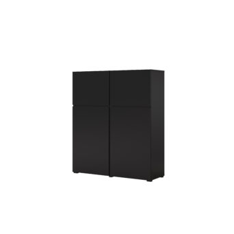 Komoda wysoka 4D Cross - 24W3MY76 - Czarny / Czarny