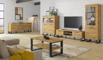 Duży Zestaw Mebli Do Salonu HALLE 24N0HK 05 25 40 42 99 - Dąb Wotan