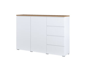 Komoda MODO 247VOJ45 - Biały / Dąb Mauvella