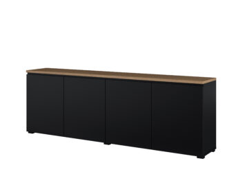 Komoda MODO 24W5OJ25 - Czarny / Dąb Mauvella