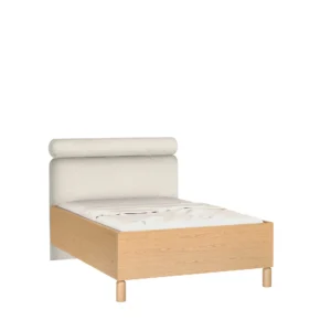 Łóżko 140x200 z pojemnikiem Sanden SN-12 - Dąb Bookmatch