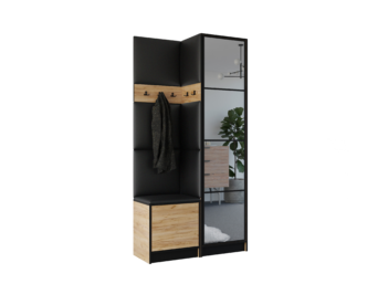 Garderoba Eden 11 - Dąb Craft Złoty